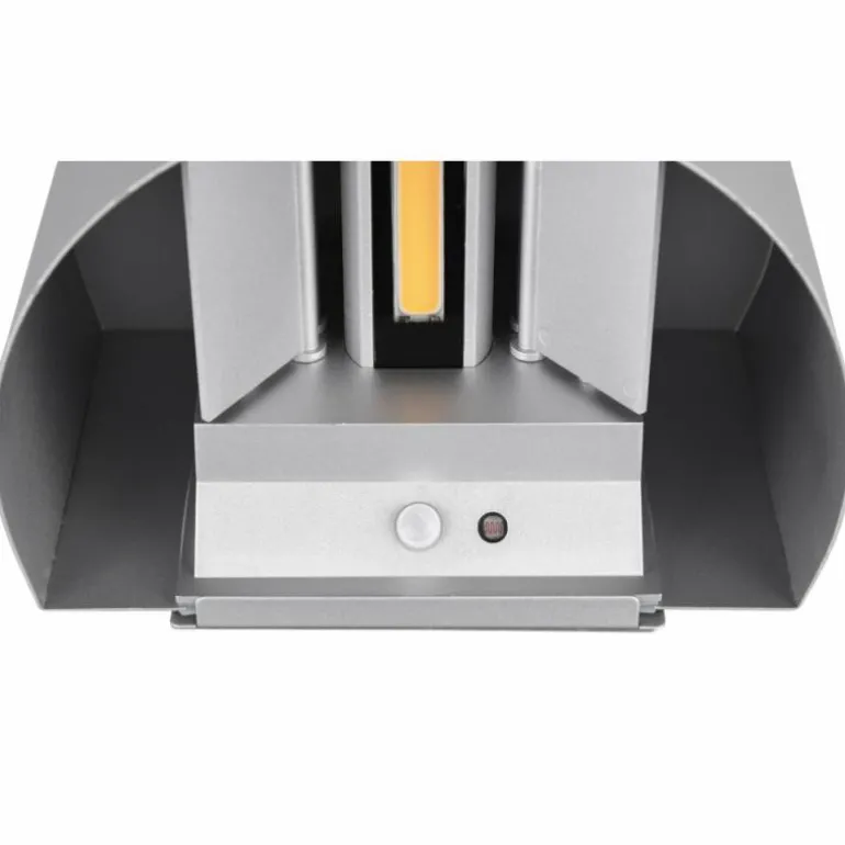 Applique murale d'extérieur Reality TALENT LED Titane, 2 lumières, Détecteur de mouvement