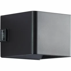Applique murale d'extérieur Brilliant Iseo LED Noir, 1 lumière