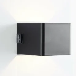 Applique murale d'extérieur Brilliant Iseo LED Noir, 1 lumière