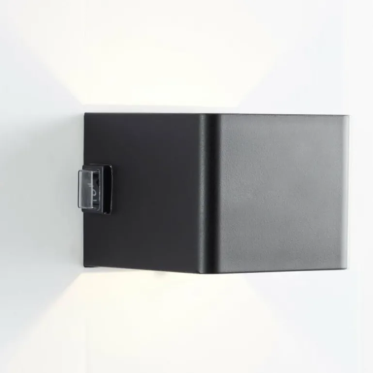 Applique murale d'extérieur Brilliant Iseo LED Noir, 1 lumière