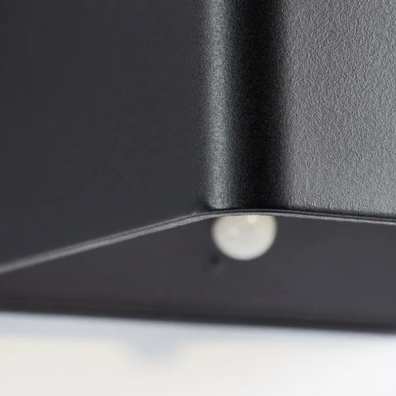 Applique murale d'extérieur Brilliant Iseo LED Noir, 1 lumière