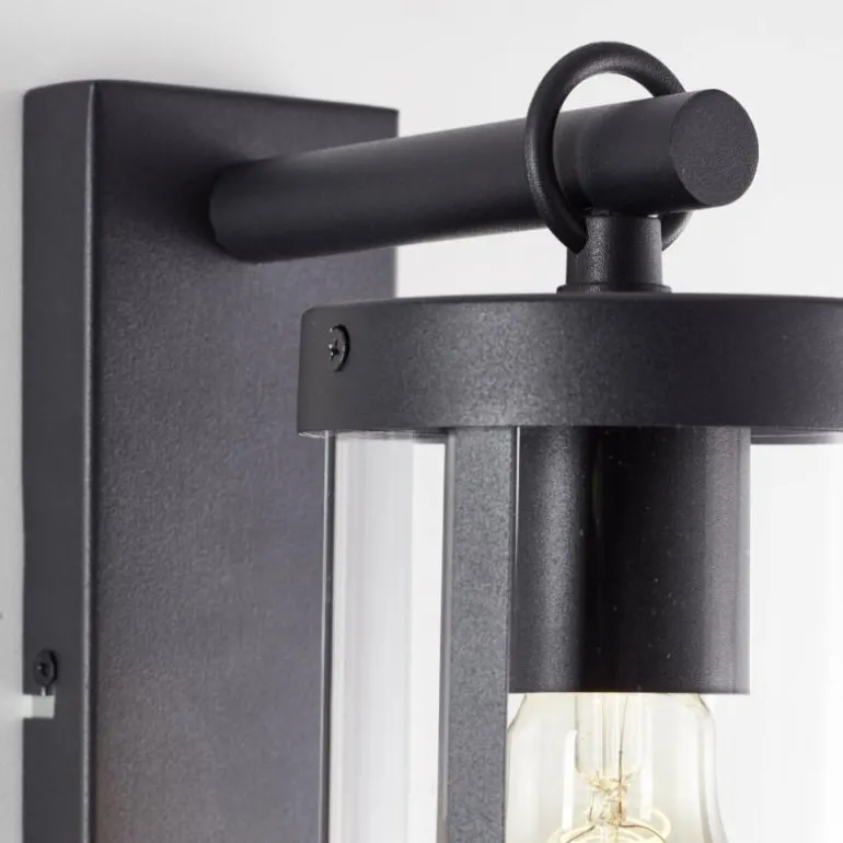 Applique murale d'extérieur Brilliant Sidney Noir, 1 lumière