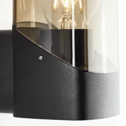 Applique murale d'extérieur Brilliant Minou Noir, 1 lumière