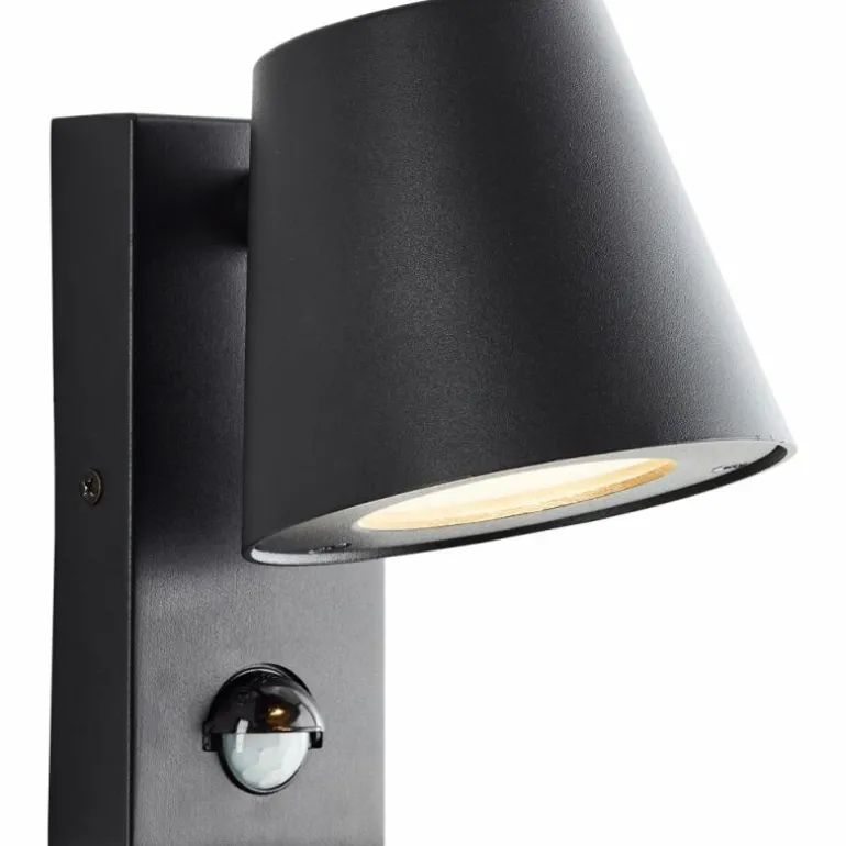 Applique murale d'extérieur Brilliant Bari Noir, 1 lumière