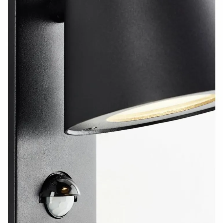 Applique murale d'extérieur Brilliant Bari Noir, 1 lumière