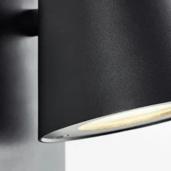 Applique murale d'extérieur Brilliant Bari Noir, 1 lumière