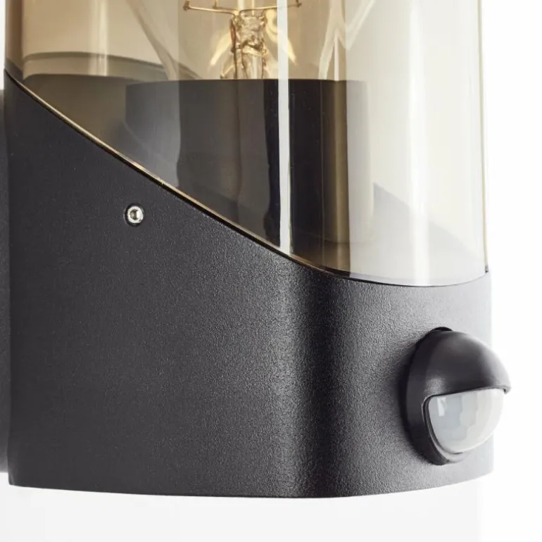 Applique murale d'extérieur Brilliant Minou Noir, 1 lumière