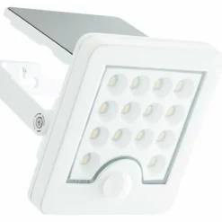 Applique murale d'extérieur Brilliant Luton LED Blanc, 1 lumière, Détecteur de mouvement