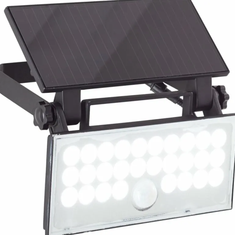 Applique murale d'extérieur Brilliant Luton LED Noir, 1 lumière, Détecteur de mouvement