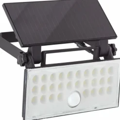 Applique murale d'extérieur Brilliant Luton LED Noir, 1 lumière, Détecteur de mouvement