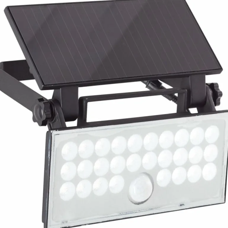 Applique murale d'extérieur Brilliant Luton LED Noir, 1 lumière, Détecteur de mouvement