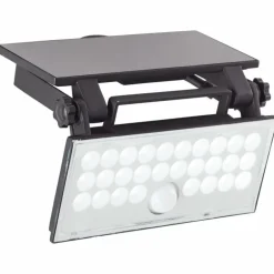 Applique murale d'extérieur Brilliant Luton LED Noir, 1 lumière, Détecteur de mouvement