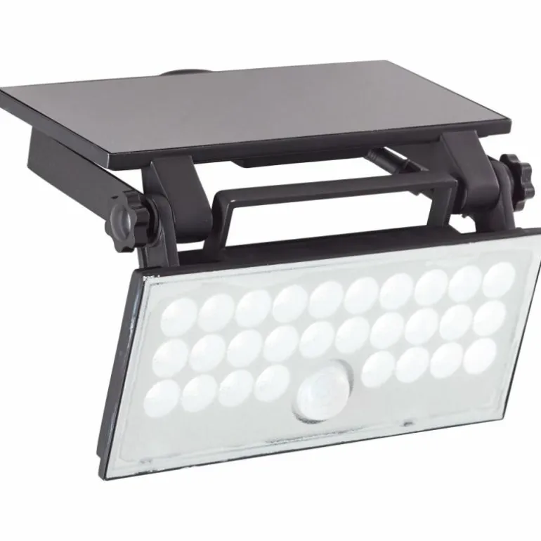 Applique murale d'extérieur Brilliant Luton LED Noir, 1 lumière, Détecteur de mouvement