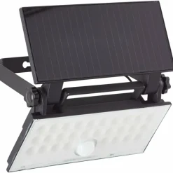 Applique murale d'extérieur Brilliant Luton LED Noir, 1 lumière, Détecteur de mouvement