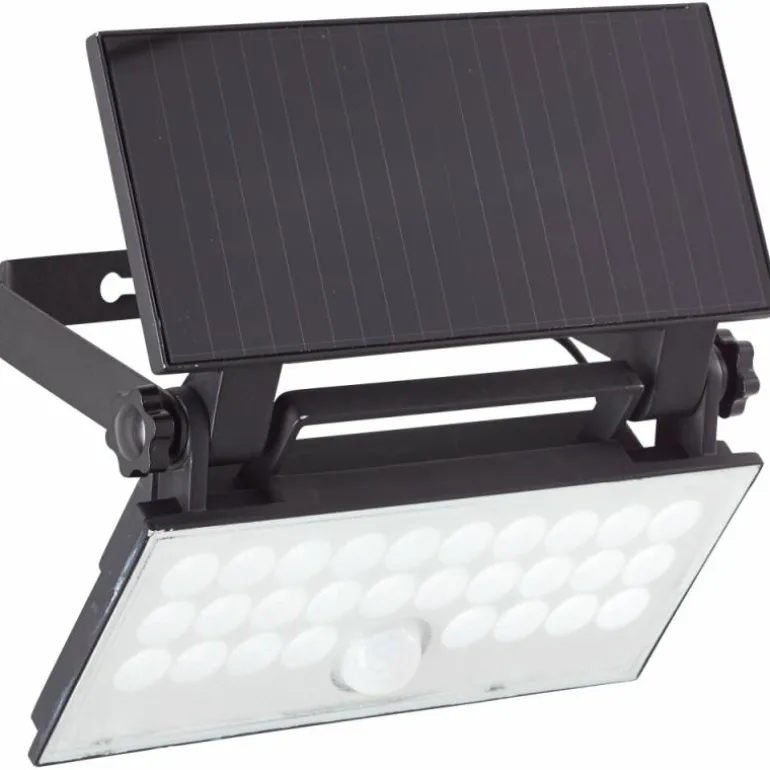 Applique murale d'extérieur Brilliant Luton LED Noir, 1 lumière, Détecteur de mouvement