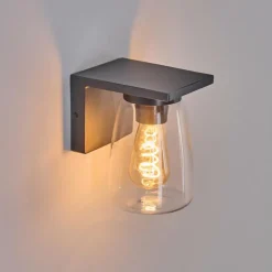 Applique murale d'extérieur Aquin Anthracite, 1 lumière