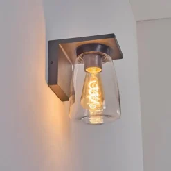 Applique murale d'extérieur Aquin Anthracite, 1 lumière