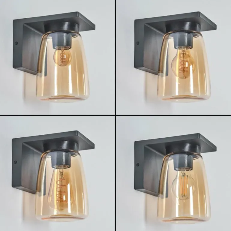 Applique murale d'extérieur Aquin Anthracite, 1 lumière