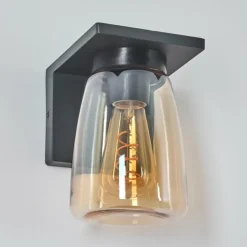 Applique murale d'extérieur Aquin Anthracite, 1 lumière