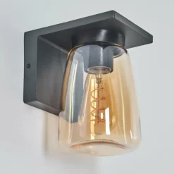 Applique murale d'extérieur Aquin Anthracite, 1 lumière