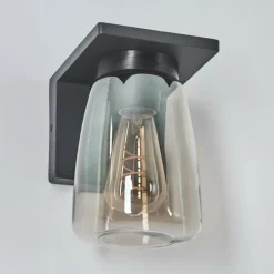 Applique murale d'extérieur Aquin Anthracite, 1 lumière