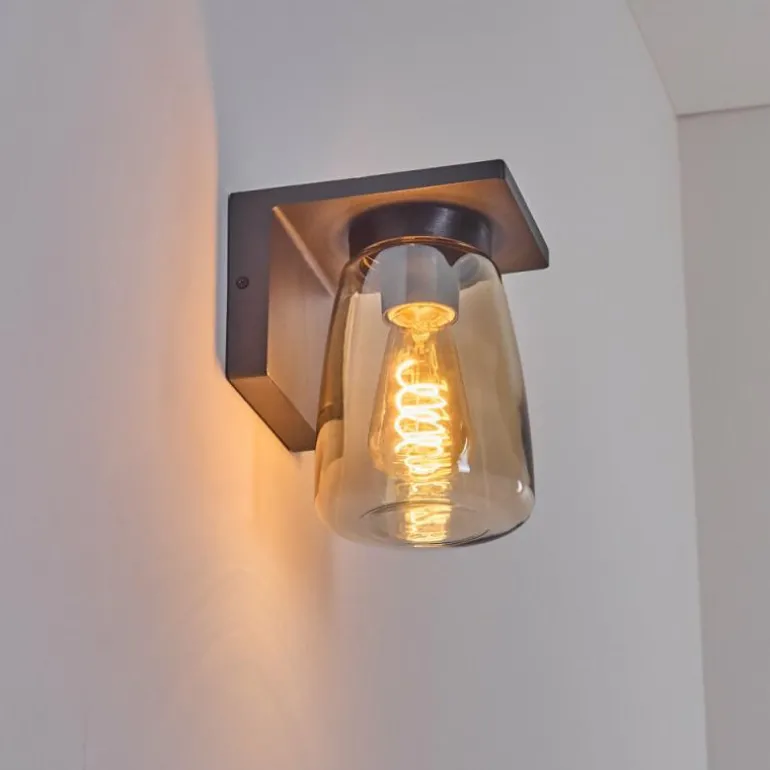 Applique murale d'extérieur Aquin Anthracite, 1 lumière