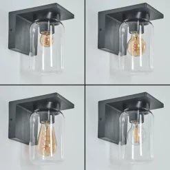 Applique murale d'extérieur Aquin Anthracite, 1 lumière