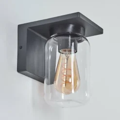 Applique murale d'extérieur Aquin Anthracite, 1 lumière