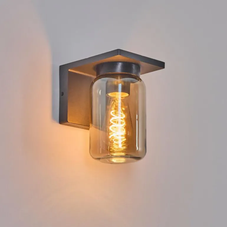 Applique murale d'extérieur Aquin Anthracite, 1 lumière