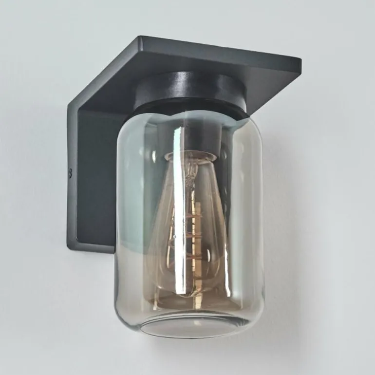 Applique murale d'extérieur Aquin Anthracite, 1 lumière