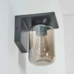 Applique murale d'extérieur Aquin Anthracite, 1 lumière