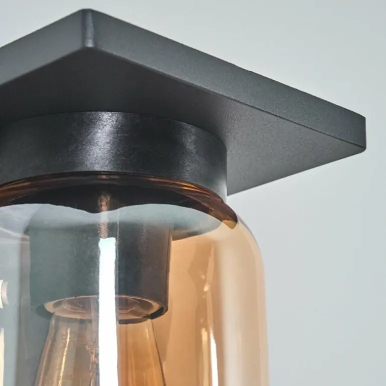 Applique murale d'extérieur Aquin Anthracite, 1 lumière