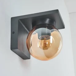 Applique murale d'extérieur Aquin Anthracite, 1 lumière