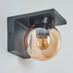 Applique murale d'extérieur Aquin Anthracite, 1 lumière