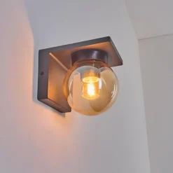 Applique murale d'extérieur Aquin Anthracite, 1 lumière