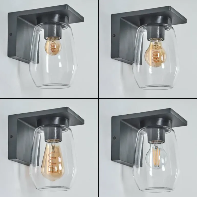 Applique murale d'extérieur Aquin Anthracite, 1 lumière