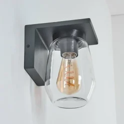 Applique murale d'extérieur Aquin Anthracite, 1 lumière