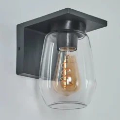 Applique murale d'extérieur Aquin Anthracite, 1 lumière