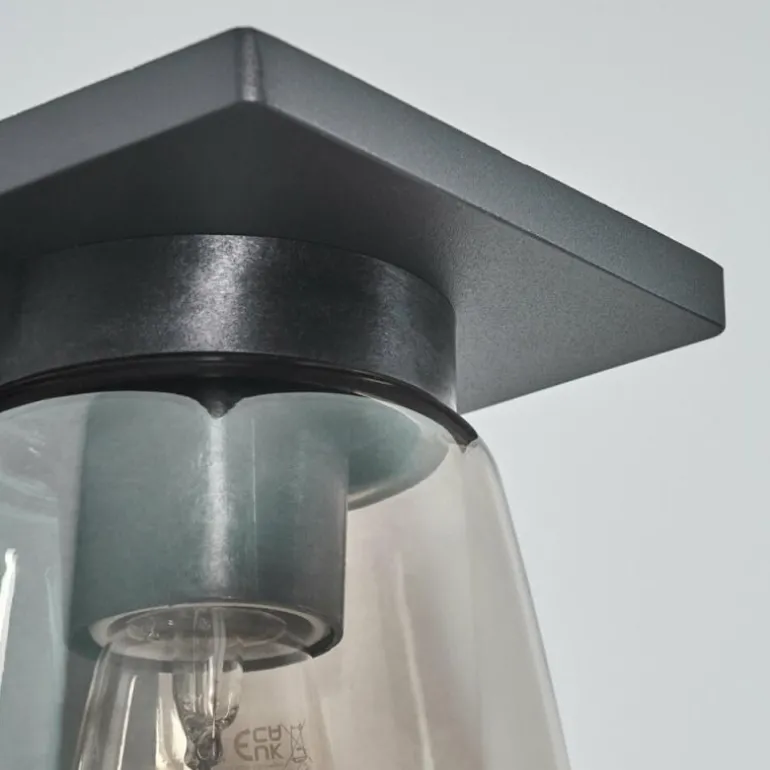 Applique murale d'extérieur Aquin Anthracite, 1 lumière