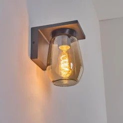 Applique murale d'extérieur Aquin Anthracite, 1 lumière