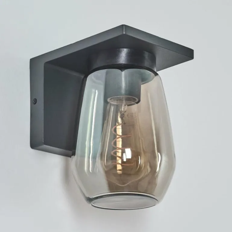 Applique murale d'extérieur Aquin Anthracite, 1 lumière