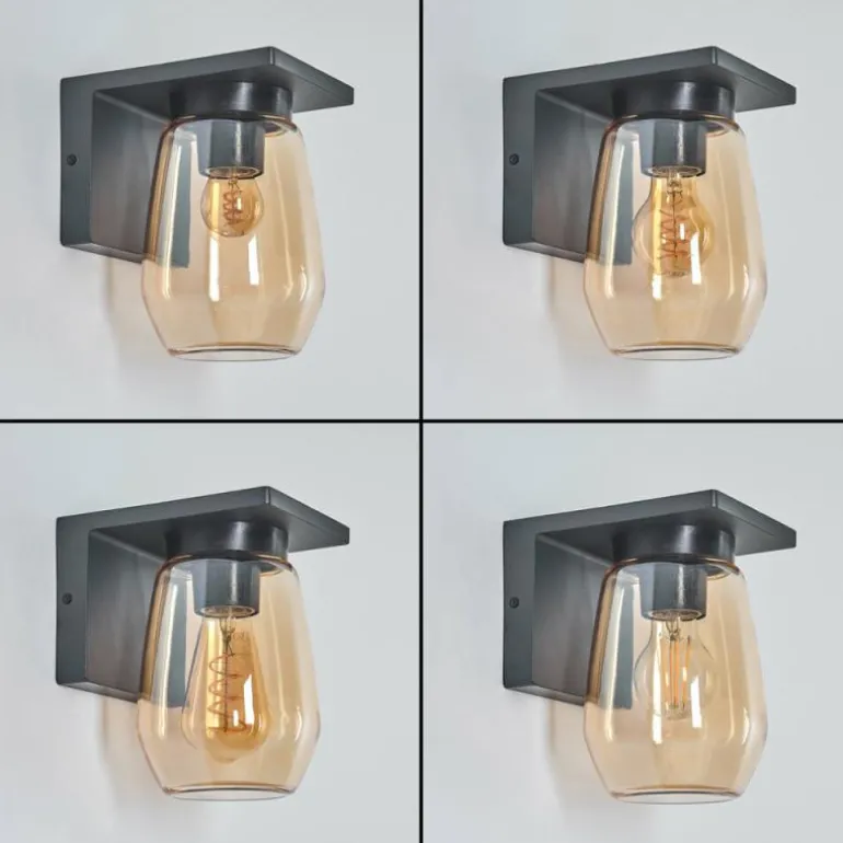 Applique murale d'extérieur Aquin Anthracite, 1 lumière