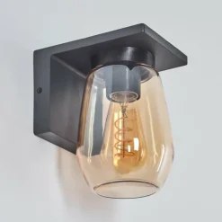 Applique murale d'extérieur Aquin Anthracite, 1 lumière