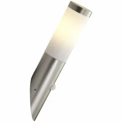 Applique murale d'extérieur Brilliant Chorus Acier inoxydable, 1 lumière, Détecteur de mouvement