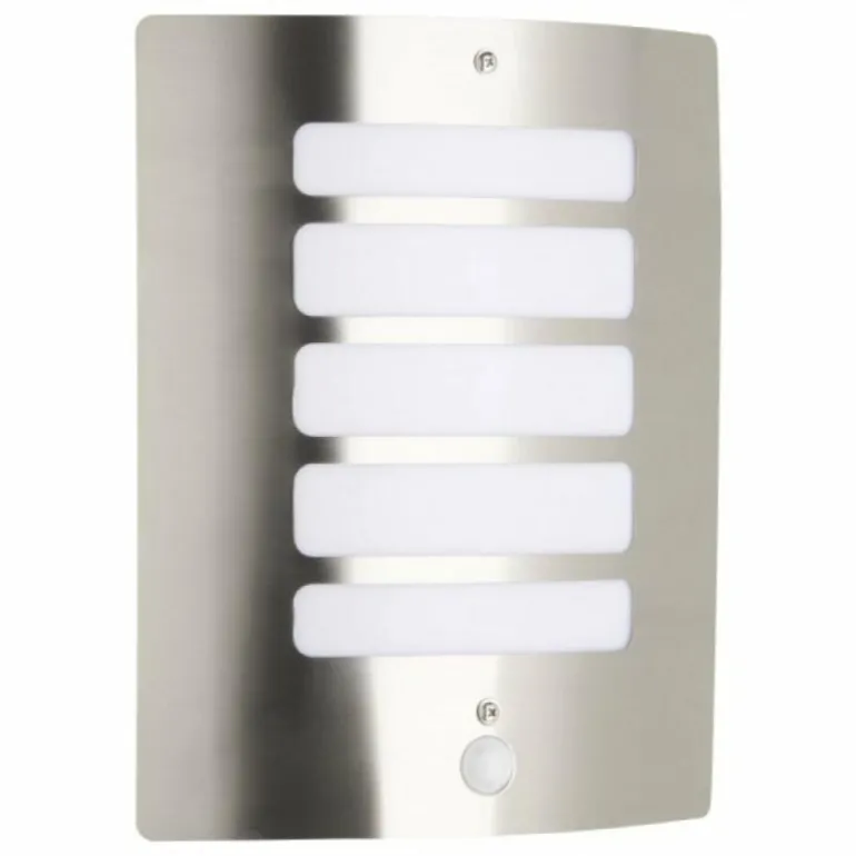 Applique murale d'extérieur Brilliant Todd Acier inoxydable, 1 lumière, Détecteur de mouvement