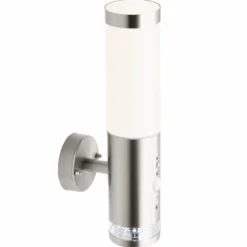 Applique murale d'extérieur Brilliant Bole Acier inoxydable, 1 lumière, Détecteur de mouvement