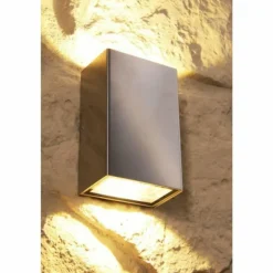 Applique murale d'extérieur LCD LED Acier inoxydable, 2 lumières