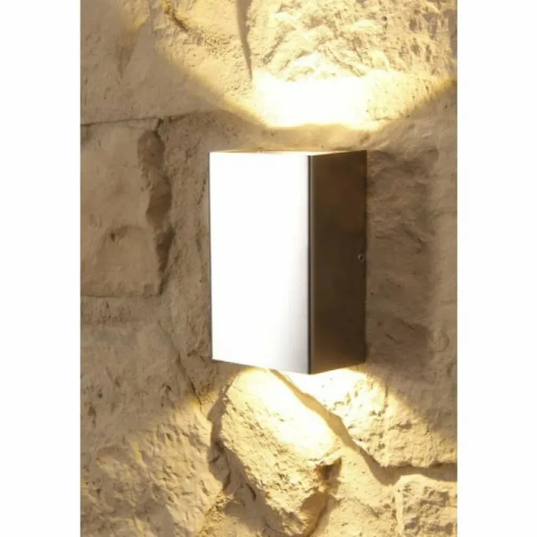 Applique murale d'extérieur LCD LED Acier inoxydable, 2 lumières