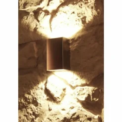 Applique murale d'extérieur LCD LED Acier inoxydable, 2 lumières