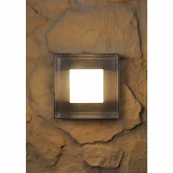 Applique murale d'extérieur Konstsmide SANREMO LED Acier inoxydable, Transparent, 9 lumières